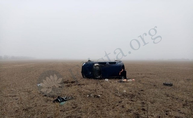 В Ростовской области на границе с Калмыкией в ДТП погибла девушка