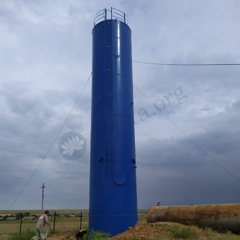 В Бага-Чоносе установили новую водонапорную башню 
