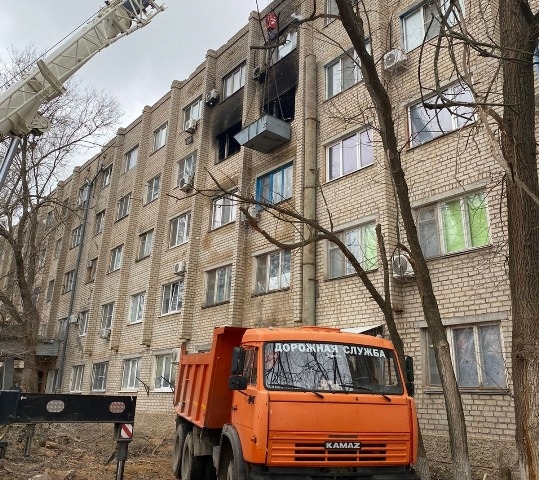 В элистинском общежитии после пожаров приступили к ремонту