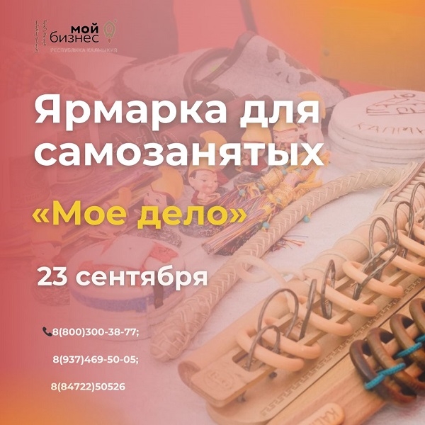 В Элисте пройдет ярмарка-выставка для самозанятых Калмыкии