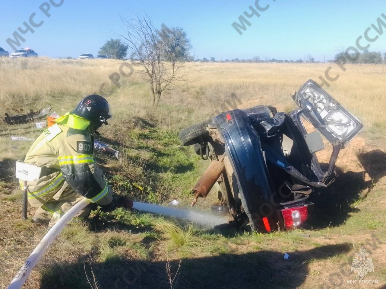 В дорожной аварии в Калмыкии погиб человек