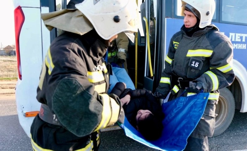 Спасатели Калмыкии приняли участие в практической части командно-штабных учений