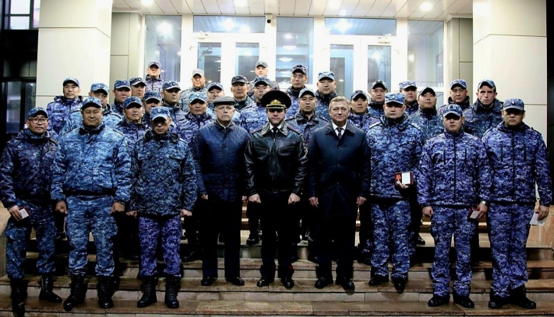 Сводный отряд калмыцкой полиции вернулся из служебной командировки